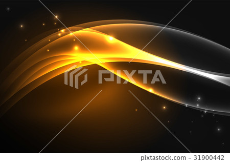 Vector glowing wave, smoke Vector glowing wave, smoke 31900442