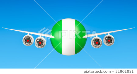 Nigeria airlines and flying's concept 31901051