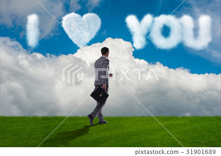 Romantic concept with clouds on sky 31901689