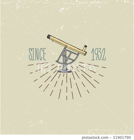 Binocular logo emblem or label astronomical Binocular logo emblem or label astronomical 31901790