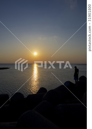 從北谷山日落海灘的日落 從北谷山日落海灘的日落 31901800