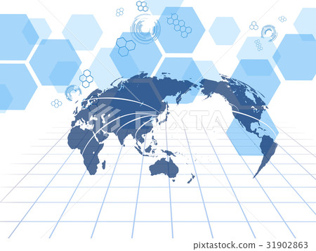 Expressing Japan as a technologically advanced country using world maps and turtle shell patterns Expressing Japan as a technologically advanced country using world maps and turtle shell patterns 31902863