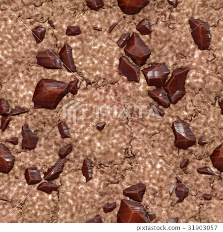 鮮豔細緻的手工餅乾特寫材質紋理背景，俯視圖（無縫接圖，高分辨率 3D CG 渲染∕著色插圖） 31903057