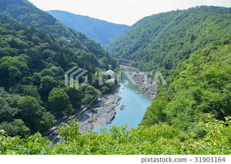 京都Arashiyama Kameyama公園新的綠色風景 京都Arashiyama Kameyama公園新的綠色風景 31903164