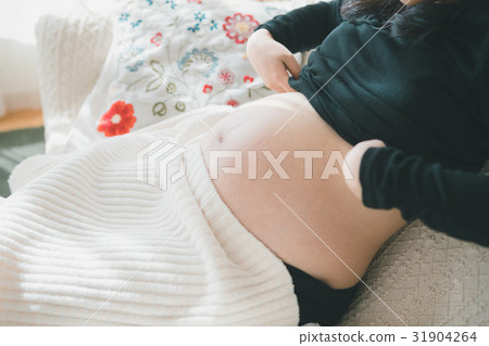 懷孕 孕婦 最後的妊娠階段 31904264