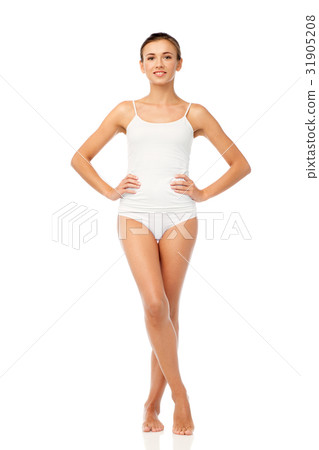 beautiful young woman in white underwear beautiful young woman in white underwear 31905208