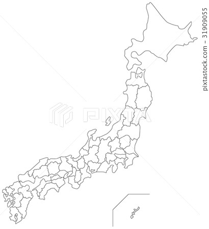 Japanese background map - Stock Illustration [31909055] - PIXTA