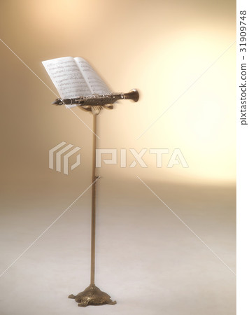 Clarinet, sheet music, music band 31909748