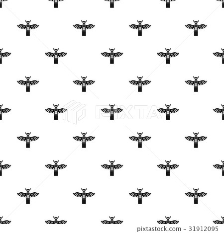 Traditional religious totem pole pattern vector Traditional religious totem pole pattern vector 31912095