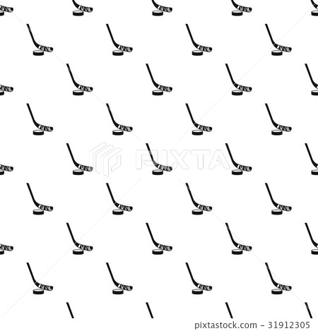 Stick and puck pattern vector 31912305