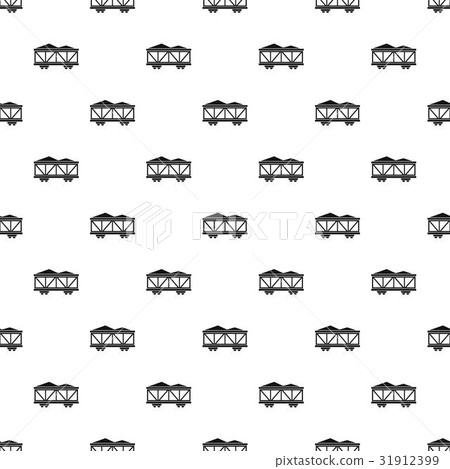 Train cargo wagon pattern vector 31912399
