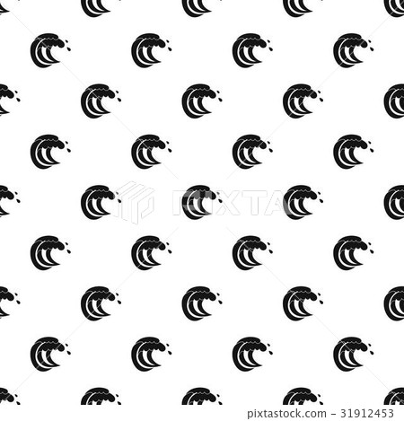 Wave of sea tide pattern vector - Stock Illustration [31912453] - PIXTA