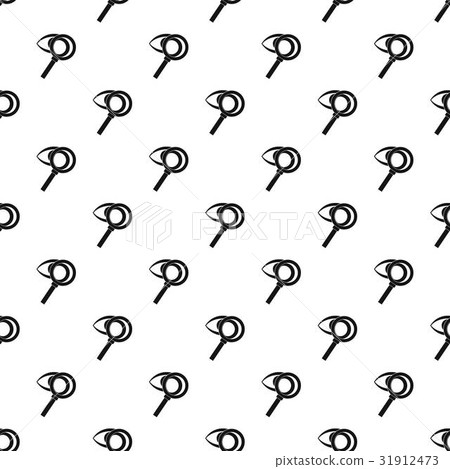 Magnifying glass with eye pattern vector 31912473