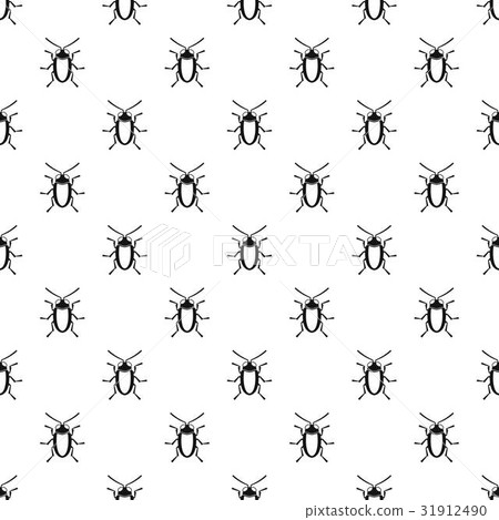 Longhorn beetle grammoptera pattern vector 31912490