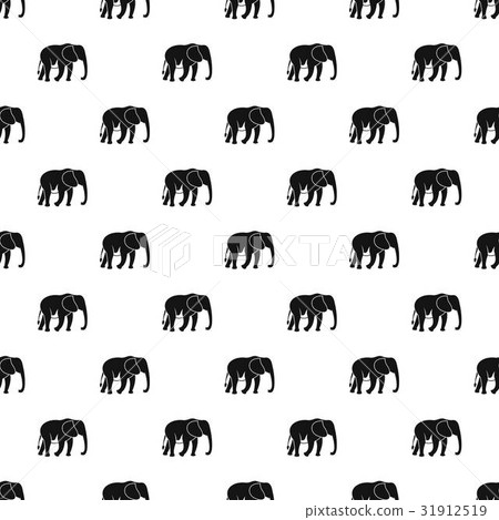 Wild elephant pattern vector Wild elephant pattern vector 31912519