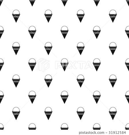 Metal fire bucket pattern vector 31912584