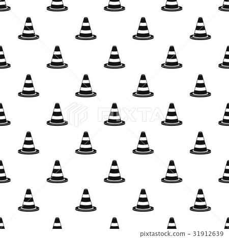 Traffic cone pattern vector 31912639