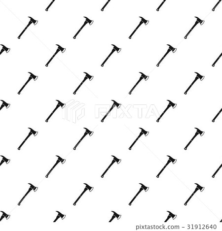 Firefighter axe pattern vector 31912640