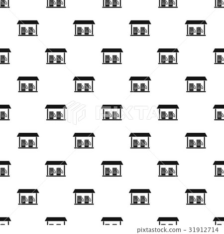 Gas station pattern vector 31912714
