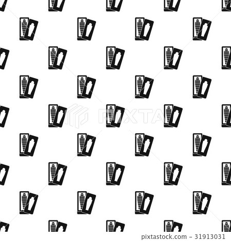 Mummy in sarcophagus pattern vector 31913031