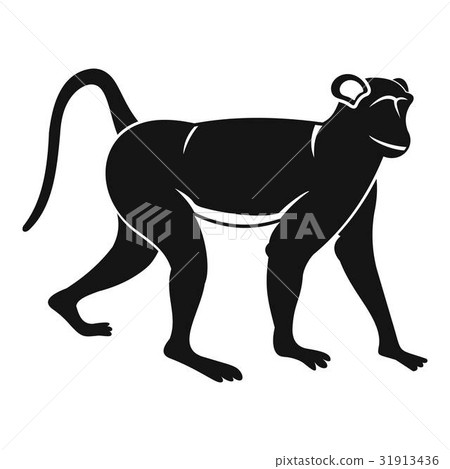Monkey icon, simple style Monkey icon, simple style 31913436