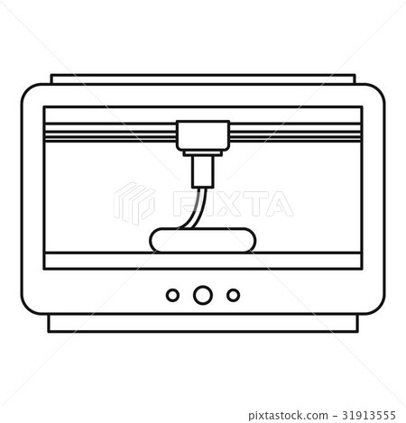 3D printer icon, outline style - Stock Illustration [31913555] - PIXTA