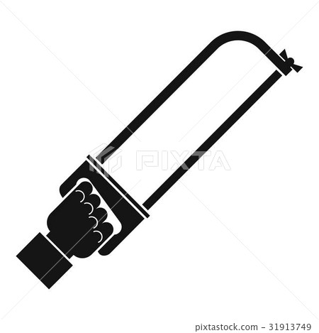 Hand holding spatula tool icon, simple style Hand holding spatula tool icon, simple style 31913749