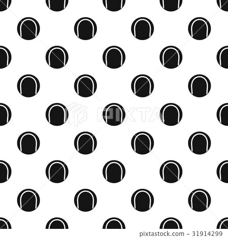 Black and white tennis ball pattern vector - Stock Illustration ...