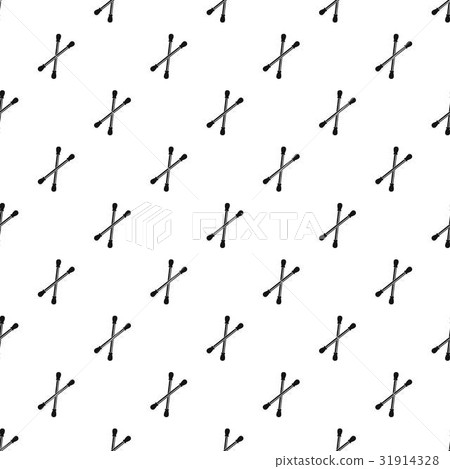 Cotton buds pattern vector Cotton buds pattern vector 31914328