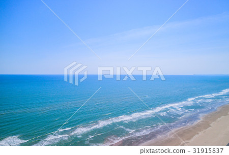 在三埠郡Kujukuri-cho的Mukudo Beach Beach附近的航拍照片 在三埠郡Kujukuri-cho的Mukudo Beach Beach附近的航拍照片 31915837