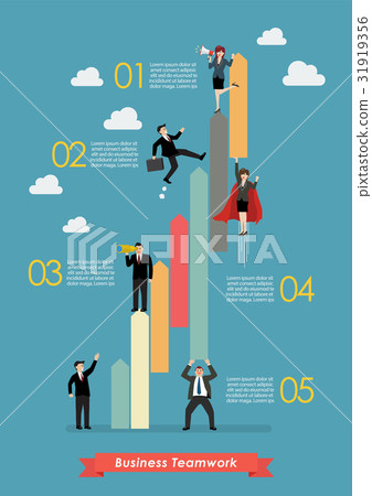 Business teamwork concept infographic Business teamwork concept infographic 31919356
