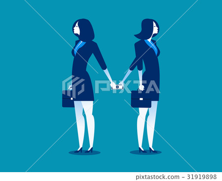 Dishonesty. Businesswoman giving money  31919898