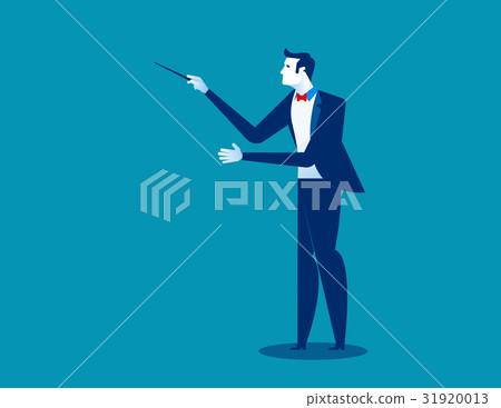 Orchestra conductor. Concept conductor 31920013