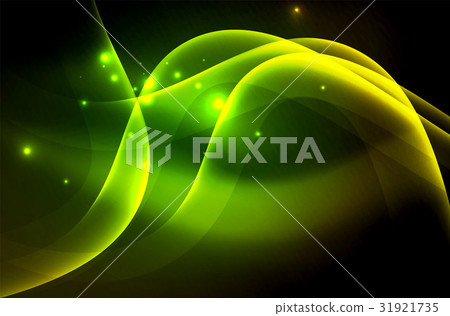 Smoky glowing waves in the dark Smoky glowing waves in the dark 31921735