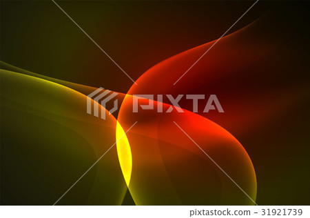 Smoky glowing waves in the dark Smoky glowing waves in the dark 31921739