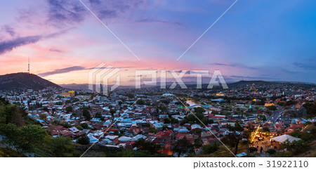 Sunset panorama view of Tbilisi,capital of Georgia 31922110