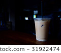 The picture of iced Thai tea in plastic cup. 31922474