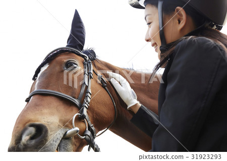 騎馬俱樂部馬和女皮船 31923293