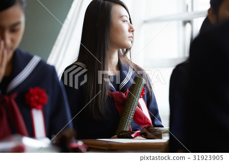 Graduation classroom Home room girls Graduation classroom Home room girls 31923905