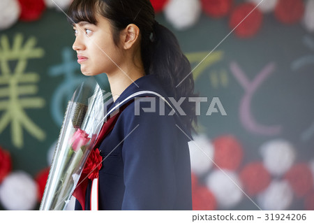 Graduation Classroom Tearful Women's Portrait Graduation Classroom Tearful Women's Portrait 31924206