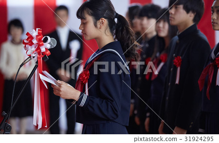 Graduation ceremony entrance ceremony image speech 31924295