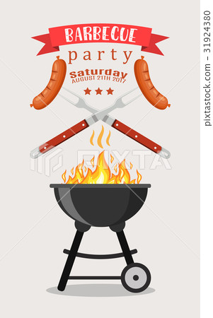 Bbq or barbecue party invitation Bbq or barbecue party invitation 31924380