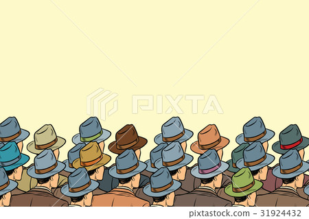 The audience background, men standing back The audience background, men standing back 31924432