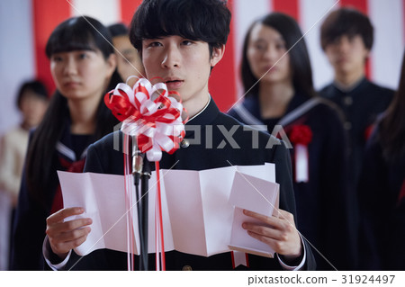 Graduation ceremony entrance ceremony image speech 31924497