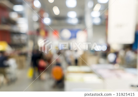 Blurred image of big retail store Blurred image of big retail store 31925415