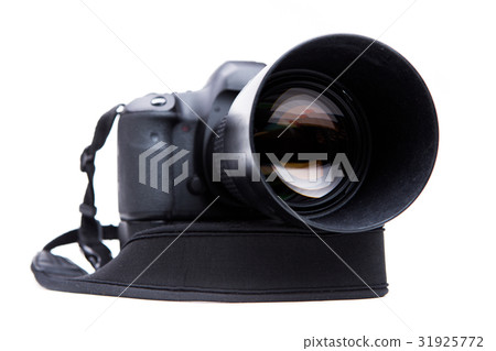 Camera on blank white background Camera on blank white background 31925772