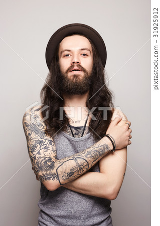 handsome man in hat handsome man in hat 31925912