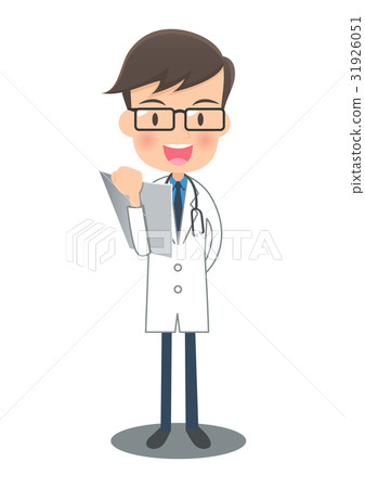 Doctor of white coat with chart 31926051