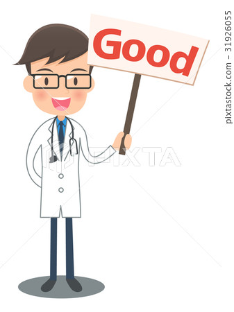 a doctor on a white suit showing good a doctor on a white suit showing good 31926055