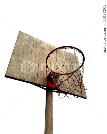 basketball hoop on white background 31927202
